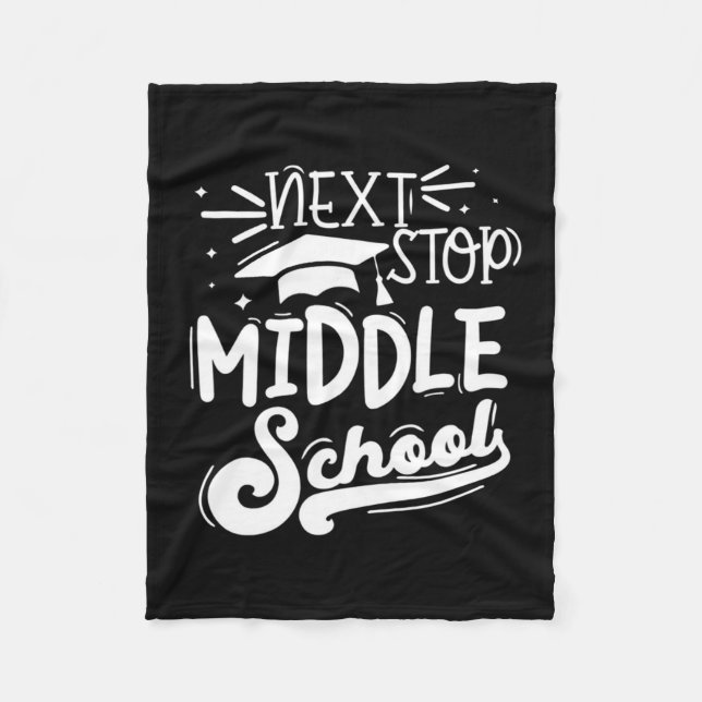 Couverture Polaire Next Stop Middle School Cinquième Grade Sum (Devant)