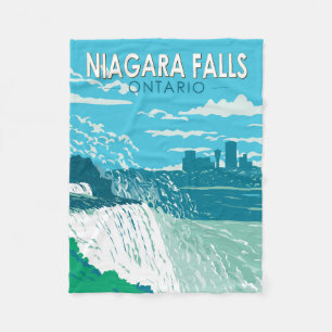 Couverture Polaire Niagara Falls Ontario Travel Art Vintage