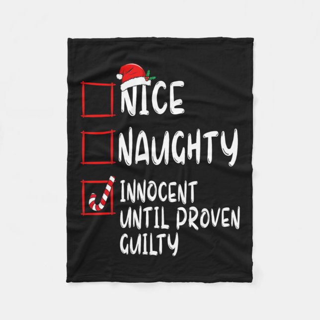Couverture Polaire Nice Naughty Innocent Jusqu'À La Culpabilité Prove (Devant)