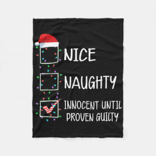 Couverture Polaire Nice Naughty Innocent Jusqu'À La Culpabilité Prove