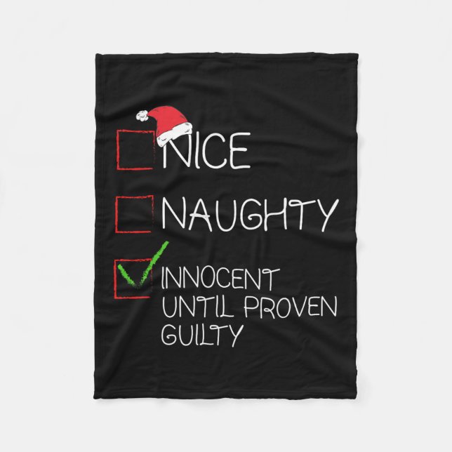Couverture Polaire Nice Naughty Innocent Jusqu'À La Culpabilité Prove (Devant)