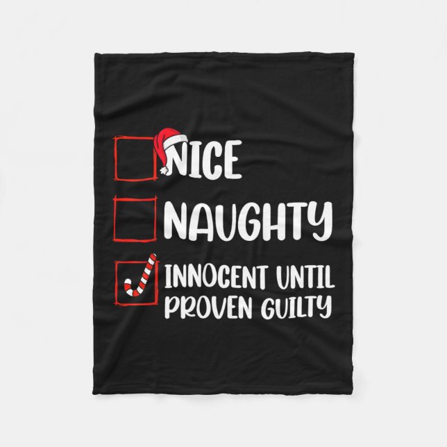 Couverture Polaire Nice Naughty Innocent Jusqu'À La Culpabilité Prove (Devant)