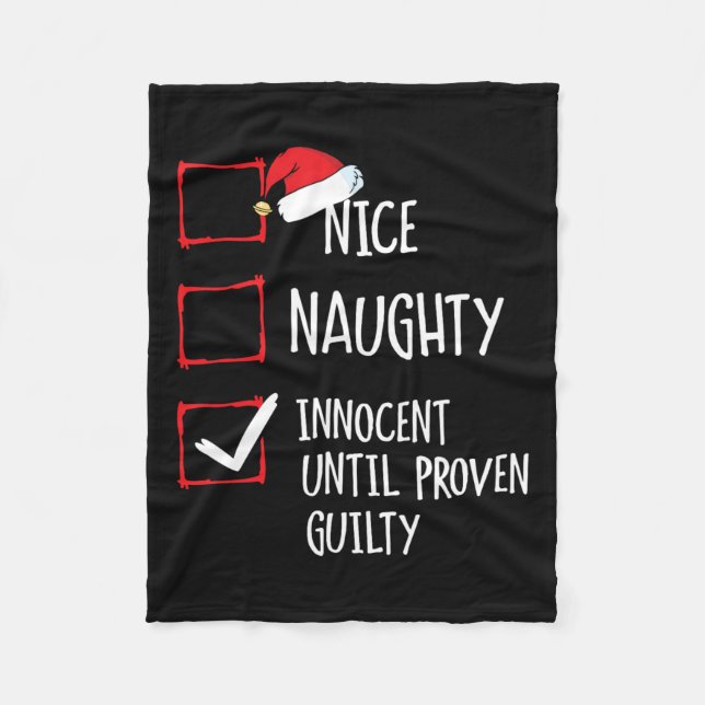 Couverture Polaire Nice Naughty Innocent Jusqu'À La Culpabilité Prove (Devant)