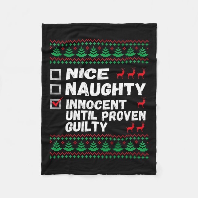 Couverture Polaire Nice Naughty Innocent Jusqu'À La Culpabilité Prove (Devant)
