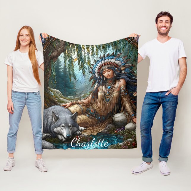 Couverture Polaire Niché au bord d'une douce rivière, un Indien (En situation)