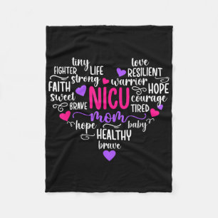 Couverture Polaire Nicu Maman Coeur Micro Preemie Baby Maman De Nicu
