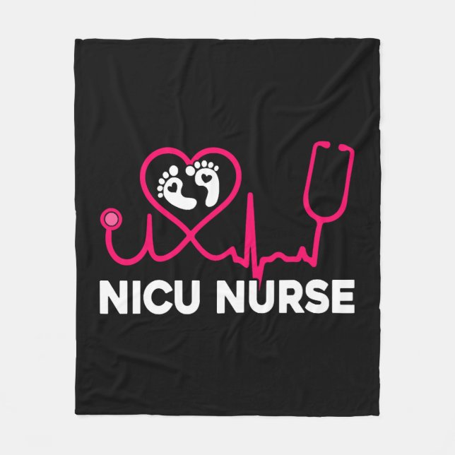 Couverture Polaire Nicu Nurse Heartbeat (Devant)