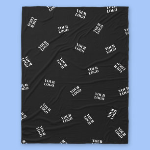 Couverture Polaire N'importe quel logo ou image téléchargée Motif d