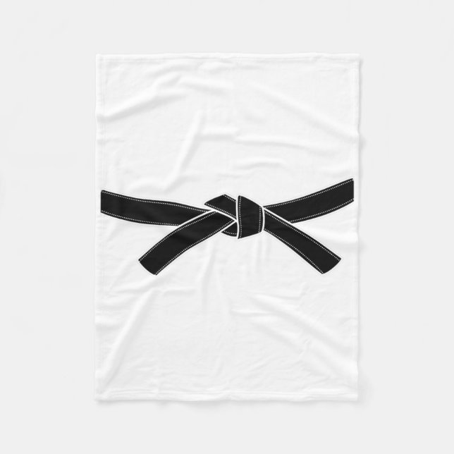 Couverture Polaire Ninja Karate Halloween Costume Ceinture noire Maté (Devant)