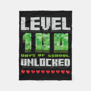 Couverture Polaire Niveau 100 Jours De L'École Déverrouillé Jeu Pixel