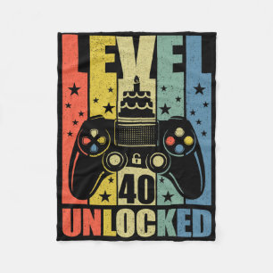 Couverture Polaire Niveau 40 Jeu vidéo déverrouillé Jeu 40e Anniversa