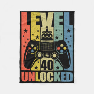 Couverture Polaire Niveau 40 Jeu vidéo déverrouillé Jeu 40e Anniversa
