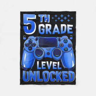 Couverture Polaire Niveau 5e débloqué jeu gamer garçons Ck à S