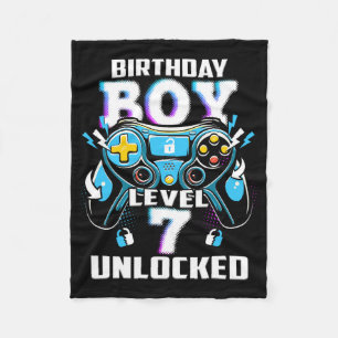 Couverture Polaire Niveau 7 Débloqué Jeu Vidéo 7e Anniversaire Garçon