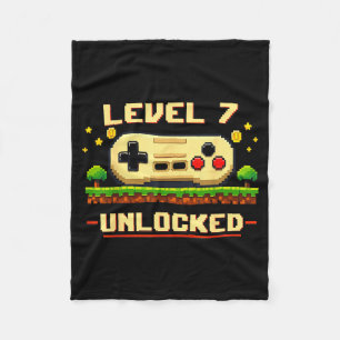Couverture Polaire Niveau drôle 7 débloqué jeu vidéo 7e anniversaire