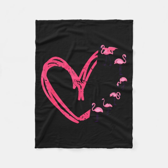 Couverture Polaire Nk Animal Valentines Day Gift Flamingo  (Devant)