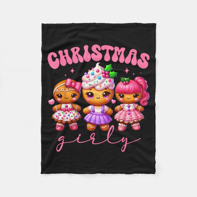 Couverture Polaire Nk Cute Gingerbread Christmas Girly Pajama Outfits (Devant)