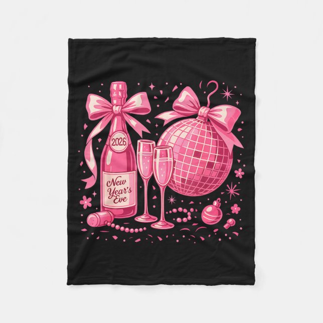 Couverture Polaire Nk New Year's Eve 2026 Disco Champagne Party  (Devant)