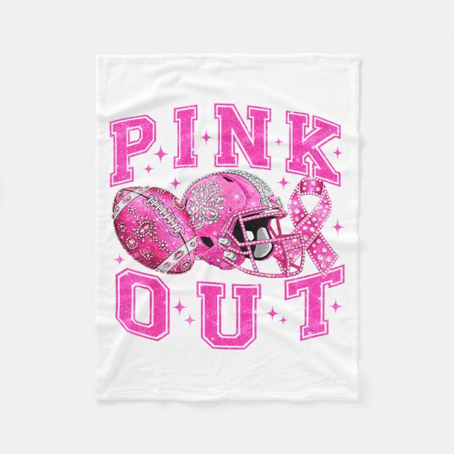 Couverture Polaire Nk Out Tackle Breast Cancer Awareness Football Nk  (Devant)
