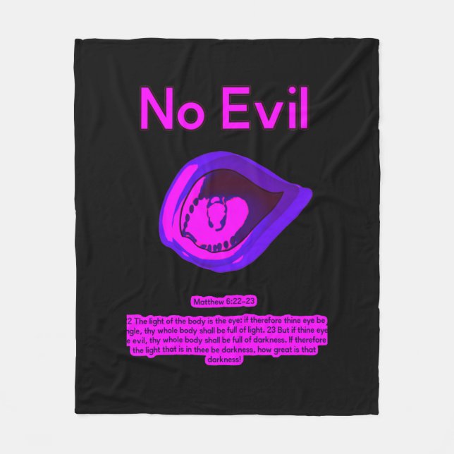 Couverture Polaire No Evil - City Jamz - Plaid Flanelle (Devant)