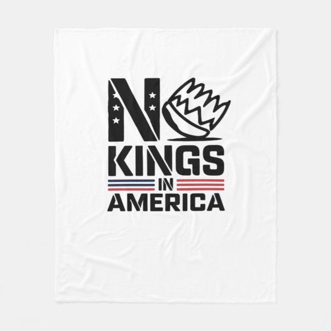 Couverture Polaire No Kings In America Baby Creative Style (Devant)