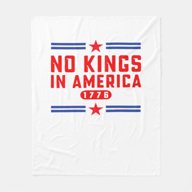 Couverture Polaire No Kings In America Classic Minimal Clean (Devant)