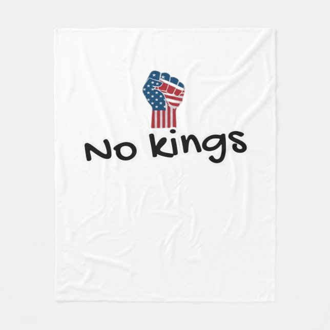 Couverture Polaire No Kings In America Classic Minimal Clean (Devant)