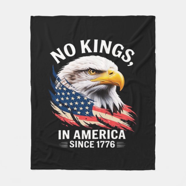 Couverture Polaire No Kings In America Classic Retro Graphic Design (Devant)