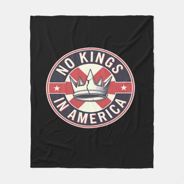 Couverture Polaire No Kings In America Creative Style (Devant)
