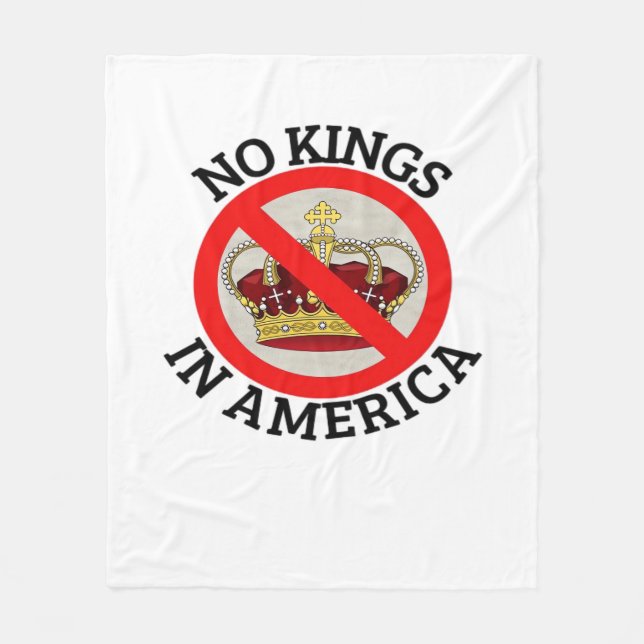 Couverture Polaire No Kings In America Patriotic Style (Devant)