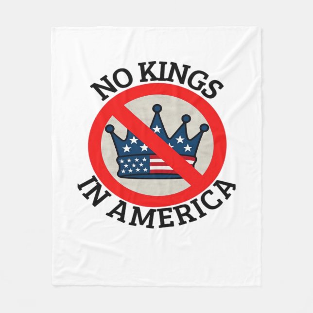 Couverture Polaire No Kings In America Retro Classic (Devant)