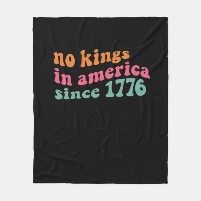 Couverture Polaire No Kings In America Since 1776 Freedom Classic (Devant)