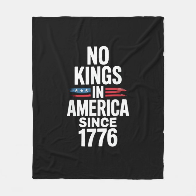 Couverture Polaire No Kings In America Since 1776 Minimal Clean (Devant)