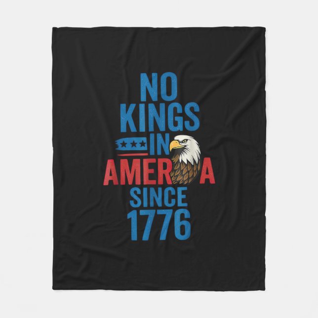 Couverture Polaire No Kings In America Since 1776 Shirt No Kings Men  (Devant)