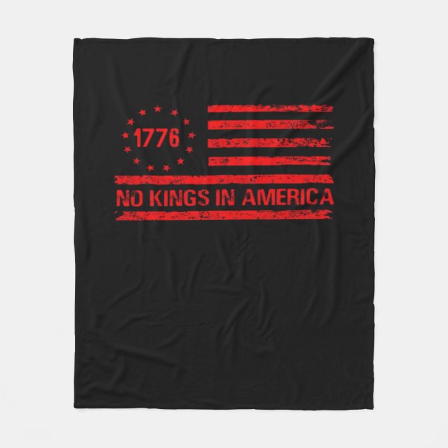 Couverture Polaire No Kings In America United States Independence Cla (Devant)