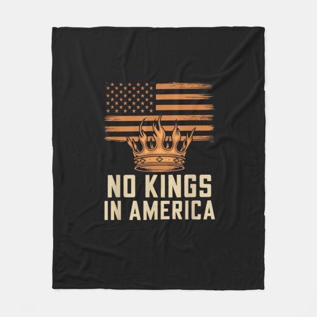 Couverture Polaire No Kings In America United States Independence Cre (Devant)