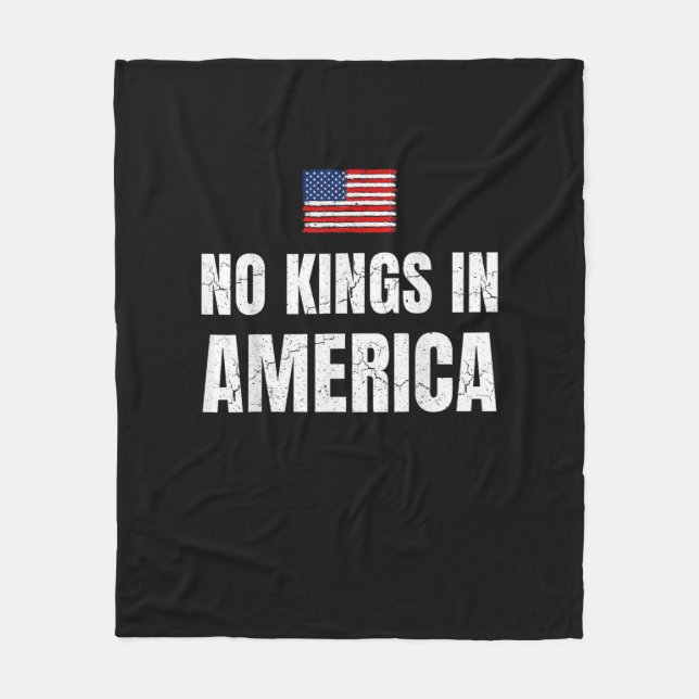 Couverture Polaire No Kings In America United States Independence Fre (Devant)