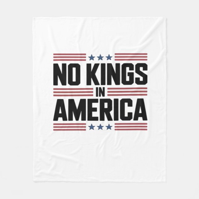 Couverture Polaire No Kings In America USA Creative Style (Devant)