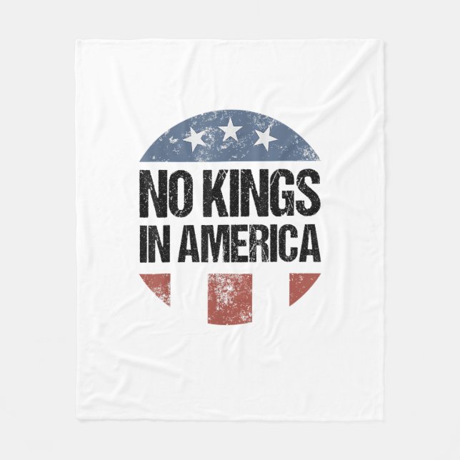 Couverture Polaire No Kings In America Vintage Patriotic No Kings Cre (Devant)