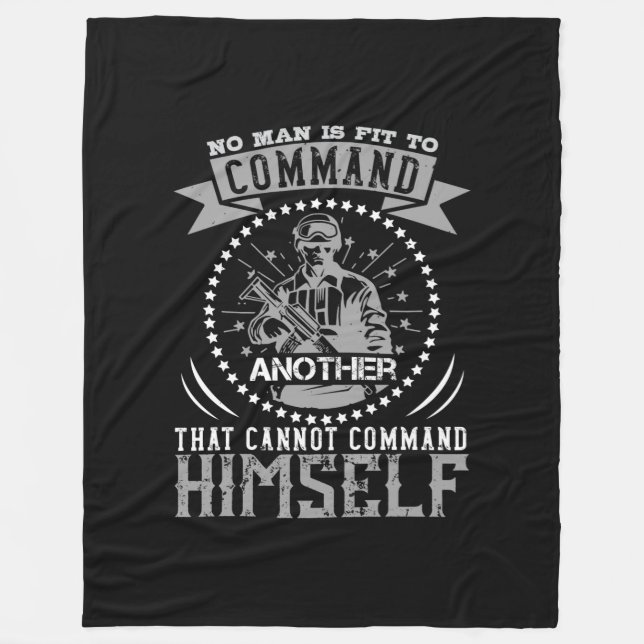 Couverture Polaire No Man Is Fit To Command (Devant)