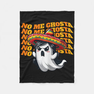 Couverture Polaire No Me Ghosta Funny Mexicaine Halloween Fantôme Fem