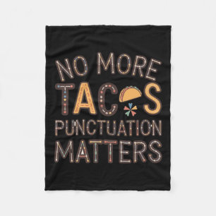 Couverture Polaire No More Tacos Ponctuation S Sticker6