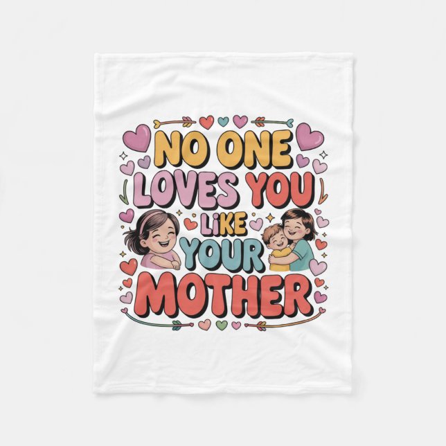 Couverture Polaire No One Loves You Like Your Mother (Devant)