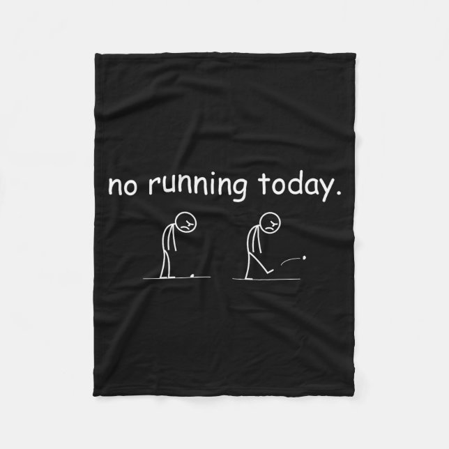 Couverture Polaire No Running Today Funny Marathon Runner Athlete Men (Devant)