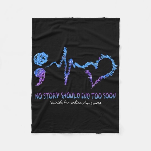 Couverture Polaire No Story Should End Too Soon Suicide Prevention (Devant)