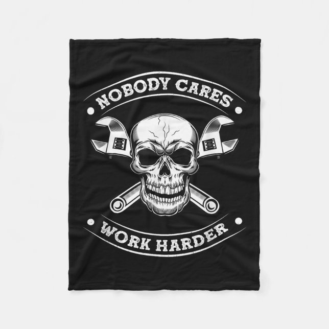 Couverture Polaire Nobody Cares Work Entrepreneur Harder Motivation J (Devant)