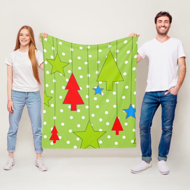 Couverture Polaire Noël (En situation)