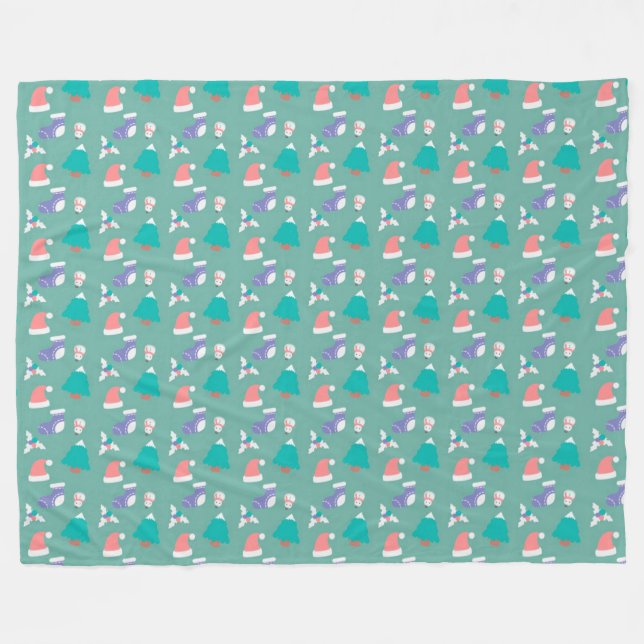 Couverture Polaire Noël (Devant (Horizontal))