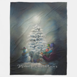 Couverture Polaire Noël à minuit