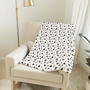 Couverture Polaire Noël à Paris   Motif